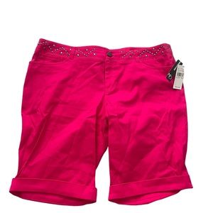NWT New Directions hot pink shorts
